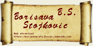 Borisava Stojković vizit kartica